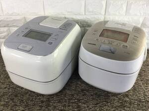 【31】TOSHIBA RC-10ZWM2018年製中古品 RC-10VQK2016年製ジャンク品 IH炊飯器 2台セット