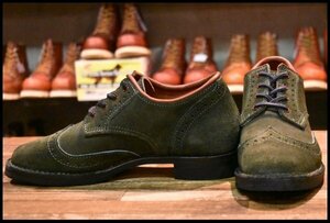 【9? 美品】WESCO ウエスコ カスタムロバートウィリアム グリーン ラフアウト 緑 ビブラム269 オックスフォード 短靴 ブーツ HOPESMORE