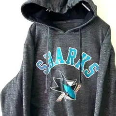 シャークス SHARKS スウェット パーカー グレー 灰色 古着