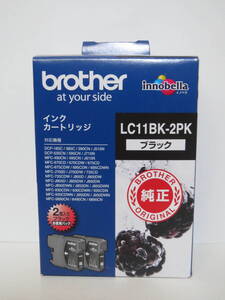 純正 brother ブラザー インクカートリッジ LC11BK-2PK ブラック 有効期限2024.08