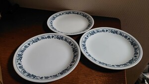 オールド　コレール　オールドタウン　ブルーオニオン　プレート３枚まとめて　未使用　CORELLE