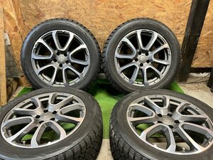 美品 マセラティ レヴァンテ 純正 19インチ 8.5J +44 PCD114.3 5H バリ山 スタッドレス BS DM-V2 265/50R19 タイヤホイール 4本セット