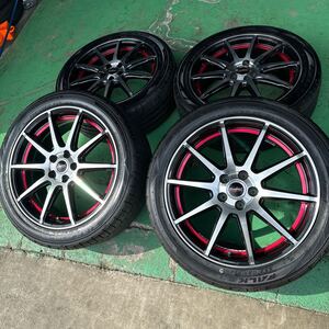 MANARAY EuroSPEED MX-01★7J+48 PCD100-5穴★23年製!!FALKEN 未使用タイヤ付き!!★プリウス・レクサスCT200h・レガシィ・インプレッサ等!!