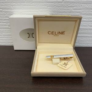 CELINE タイピン / セリーヌ ネクタイピン アクセサリー メンズ ゴールドカラー 箱付き