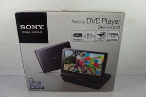 ◆未使用 SONY(ソニー) 大画面9インチ ポータブルDVDプレーヤー DVP-FX970 ブラック マルチDVD/USB/CDプレーヤー ハンディDVDプレーヤー