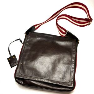 BALLY バリー　ショルダーバッグ　レザー　ブラウン　メンズ　即決