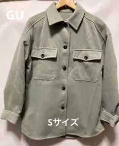 【美品】GU ジーユー　レディース　ジャケット　アウター　グリーン