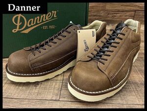 送無 新品 Danner ダナー D314110 ROCKFORD ロックフォード 本革 レザー ローカット ブーツ 短靴 シューズ ステッチダウン製法 茶 27.0 ②