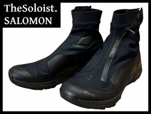 送無 使用感少 美品 TheSoloist. SALOMON ソロイスト サロモン コラボ S/LAB XA ALPINE 2 ハイカット トレイル ランニング シューズ 26.5