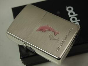 Zippo イルカ　 Lovers Dolphin シルバー桃エポ ピンク 新品