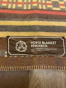 希少 HORSE BLANKET RESEARCH ホースブランケットリサーチ ウール ブランケット MOUNTAIN RESEARCH 廃盤