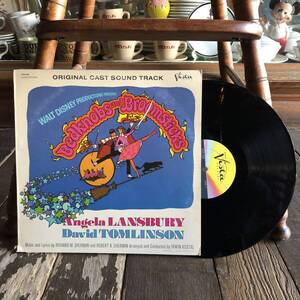 即決 ～70s LP ビンテージ レコード ディズニー Bedknobs and Broomstickes / 検 ポスター 絵本 キッズ キャラクター