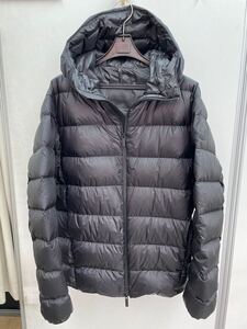 美品★ MONCLER モンクレール ダウンジャケット メンズ ブラック フード付き サイズ4 正規品