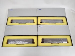 天賞堂 No 704 スハ44 ブラウン + No 705 スハフ43 ブラウン 4両セット HOゲージ 元箱付 ジャンク品 ∴ 707DC-45