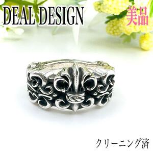 DEAL DESIGN ディールデザイン ラワー紋章 百合紋章 リング 指輪 10号 シルバー 925 アクセサリー メンズ レディース ユニセックス