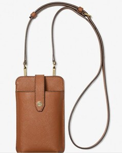 2024春夏最新(*^^*)MICHAEL Michael Kors Saffiano Leather Smartphone Crossbody Bag　本物をお届けします♪