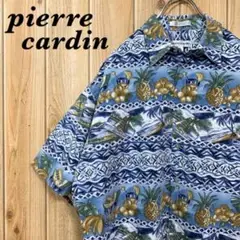 『超激レア』90s pierre curdin アロハシャツ 総柄 コットン L