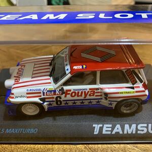 未開封新品 TEAMSLOT RENAULT 5 MAXITURBO FUOYA 1/32 slot car スロットカー ルノー 5 マキシターボ