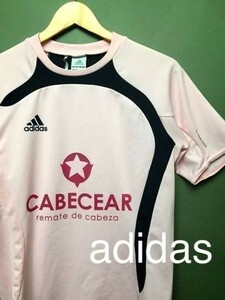 ♪○ アディダス adidas トレーニングウェア 半袖 サッカーpink&