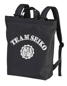 ⇔値下げ！送料込【値下可能】松田聖子★【TEAM SEIKO 】ロゴリュック 黒色♪新品未使用美品(^^♪