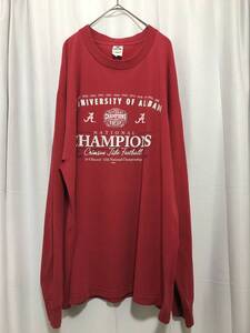 ALSTYLE カレッジ系プリントロンT USA古着　football Tシャツ　used ビックサイズ　XL オーバーサイズ