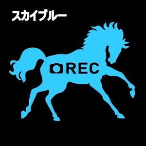 《JK19》15.0×11.8cmドラレコ用【馬シルエットA】G1、有馬記念、JRA、ケイバ、日本ダービー、馬術部、馬具、乗馬ステッカー(1)