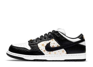 Supreme Nike SB Dunk Low OG QS Gold Stars "White/Black" 27.5cm DH3228-102