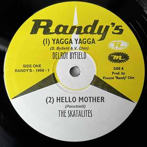 ★送料込み/Rare Authentic Ska【Delroy Byfield/Yagga Yagga/The Skatalites/Hello Mother/Malcolm X/Alton Ellis/Ska Beat】10” Randy