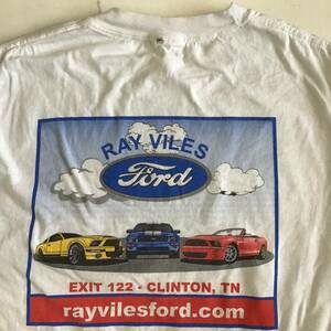 《 H 48》RAY VILES Ford フォード 半袖Tシャツ 車 バックプリント トップス 1円スタート アメリカ古着 古着卸