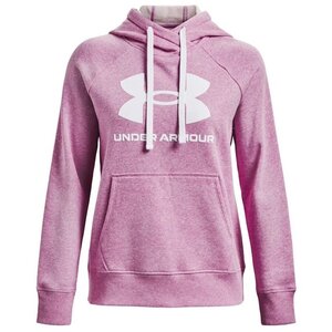 ★アンダーアーマー UNDERARMOUR UA 新品 レディース 吸汗速乾 保温 裏起毛 ビッグロゴ パーカー ジャケット[1356318-537-L] 二 弐★QWER