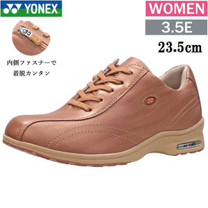 L30F パールコーラル 23.5cm ヨネックス ウォーキングシューズ レディース 靴 3.5E YONEX パワークッション SHWL30F ファスナー 婦人 1