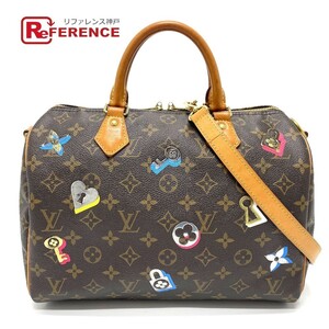 LOUIS VUITTON ルイヴィトン M44365 モノグラム ラブロック スピーディ30 バンドリエール 2WAY ショルダーバッグ ハンドバッグ【中古】