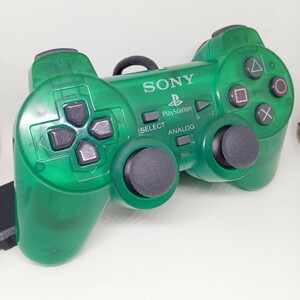 ps2 コントローラー デュアルショック2 クリア グリーン （プレステ2 プレイステーション2 PlayStation2 DUALSHOCK2 Controller Green）