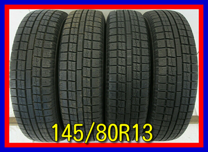 ■中古タイヤ■ 145/80R13 75Q TOYO GARIT G5 N-BOX タント ムーブ等 軽 冬 激安　送料無料　R697