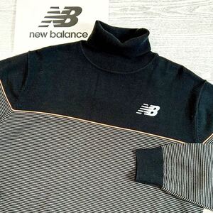 ★美品★New Balance golf ニューバランス ゴルフ / NBG ロールネックセーター 遠外線蓄熱保温 / サイズ６