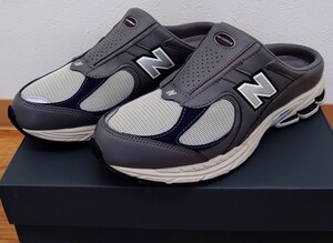 27.5cm 国内正規美品 M2002RMJ NEW BALANCE ニューバランス ミュール サンダル MULE SANDAL US9.5 グレー GRAY