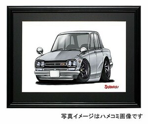 イラスト ハコスカＧＴ－Ｒ（4Dr・銀）