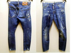 ◇即決[42]DSQUARED2 SEXY TWIST JEAN 17AW S71LB0312 ストレッチ デニム セクシーツイスト スリム ジーン パンツ■5854