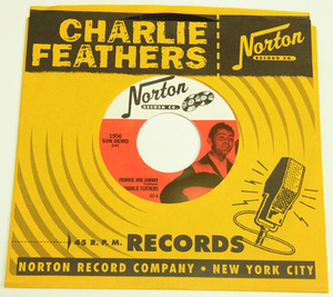 45rpm/ FRANKIE AND JOHNNY - CHARLIE FEATHERS - HONKY TONK KIND/1956 SUN DEMO/50