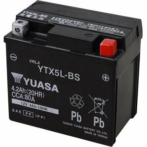 新品 TAIWAN 充電済み 国内液入り バッテリー バイク用 L-BS互換 YT ユアサ BATTERY YUASA 166