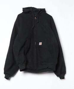 「Carhartt」 ジップアップブルゾン LARGE ブラック メンズ