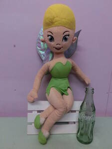 ディズニー ピーターパン◆ティンカーベル BIG大きい ぬいぐるみ人形 48cm USA フェアリーズ◆Disney Peter Pan Tinker Bell ビンテージ