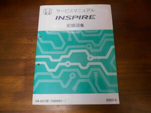 B6392 / インスパイア INSPIRE UC1 サービスマニュアル 配線図集 2003-6