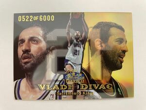 NBAカード　ブラディー・ディバッツ(キングス時代)VLADE DIVAC FLAIR SHOWCASE FLAIR’98-‘99 0522/6000【6000枚限定】