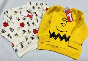 ◎福袋3F2680*激安sale!!新品 こども服/ベビー服 長袖トレーナーsize80　2枚★PEANUTS.スヌーピー(まとめ売り)