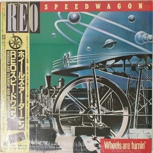 34259【プロモ盤】 REO SPEEDWAGON/wheels are turnin ※帯付き*反り有