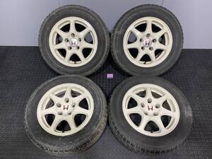 EK9 CIVIC シビック タイプR 15インチ 6J +50 5H 5穴 PCD114.3 タイヤ ホイール 4本 ホンダ純正