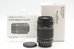 [美品] Canon EF-S 55-250mm f4-5.6 IS II 元箱一式（白箱） #12034