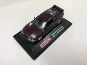 ★NISSAN SKYLINE GT-R E-BCNR33★日産スカイラインGT-R★1/72 purple/パープル/紫★REAL-X/リアル-X MiniCar ミニカー