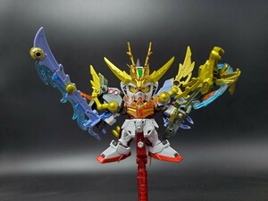 塗装済み完成品　BB戦士383 LEGENDBB ストライク劉備ガンダム　バンダイ　ガンプラ　SDガンダム　レジェンドBB